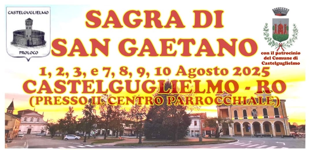 Dal 1 al 10 agosto 2025 torna a Castelguglielmo la Sagra di San Gaetano