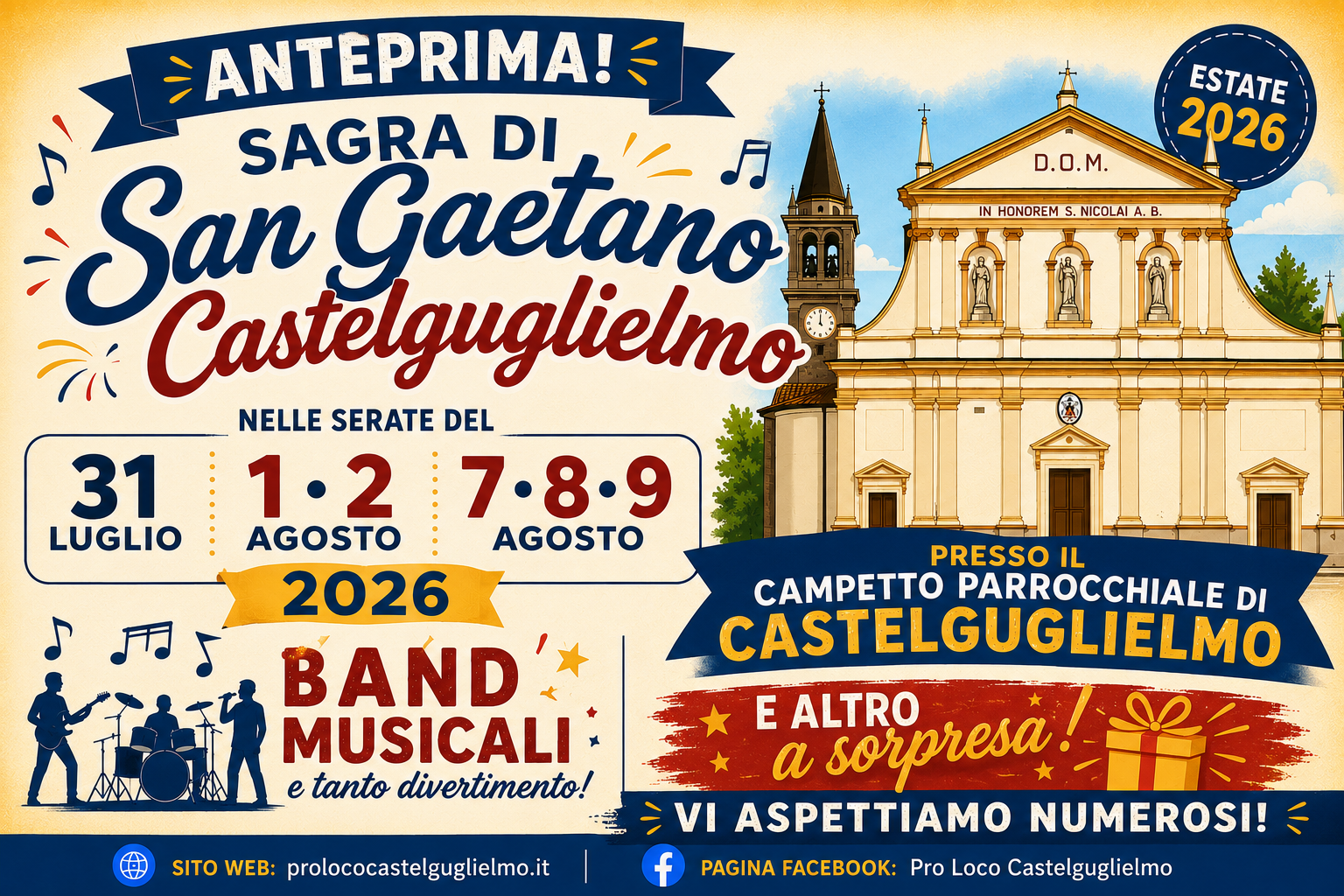 Anteprima Sagra di San Gaetano 2026 a Castelguglielmo