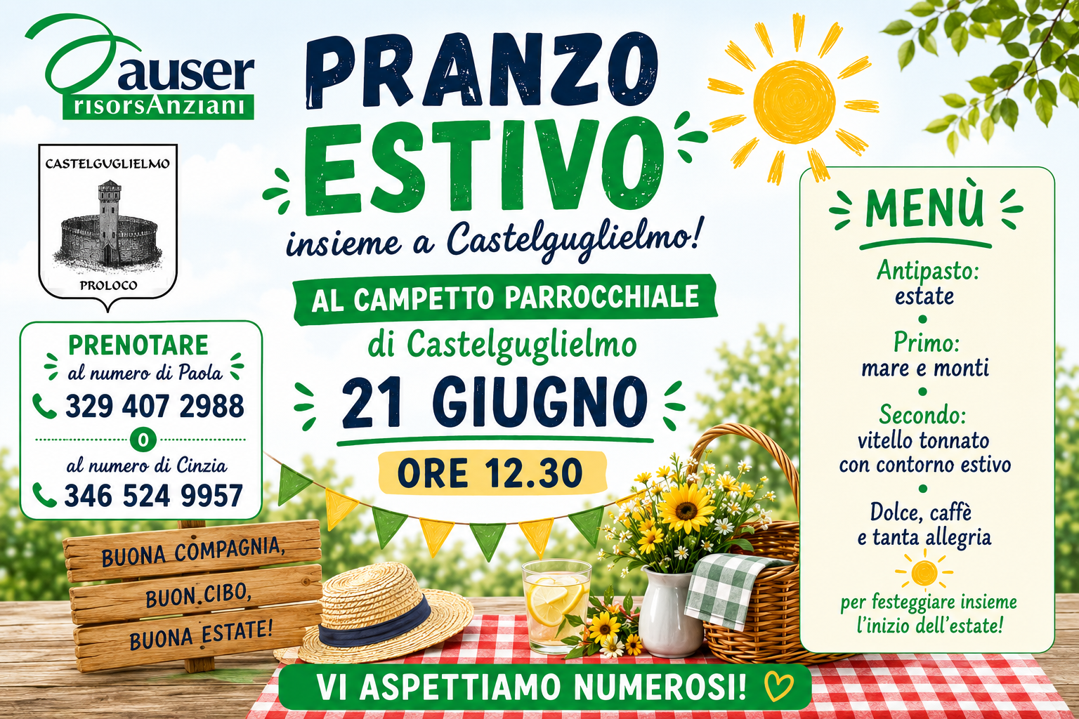 Pranzo Estivo 2026: un’occasione per stare insieme